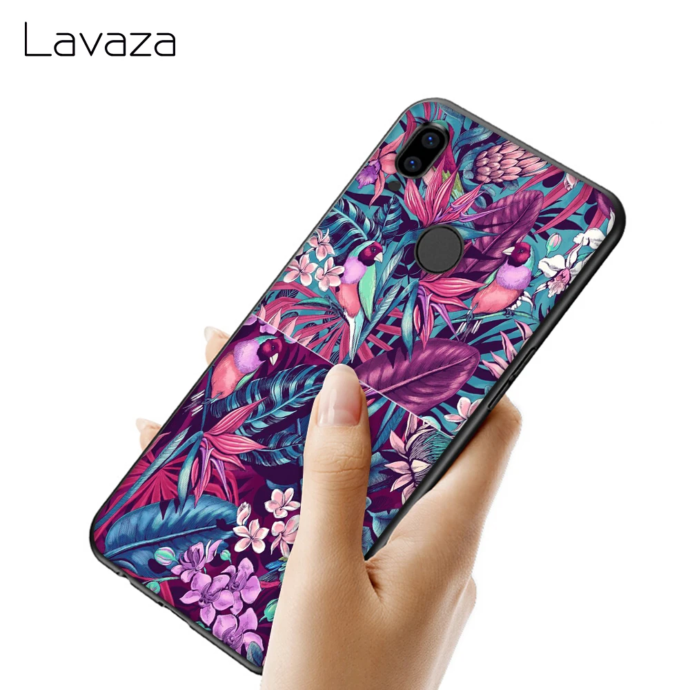Мягкий чехол для Huawei Honor 6 7A Pro 7C 8C 7 8X 8 9 10 lite Note10 с тропической темой |