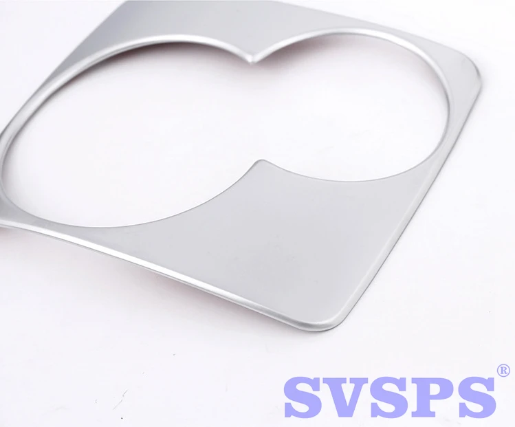 

High Quality ABS Chrome Central Armrest Water Cup Holder Cover Trim Sticker For Mercedes Benz W213 E Class E200 E300 E400 2017