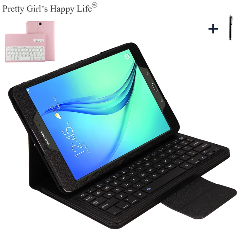 

Для Samsung GALAXY Tab A 9,7, T550, T555, P550, P555, Беспроводная Bluetooth клавиатура, чехол для Samsung Tab A 9,7 дюйма, T550 + стилус