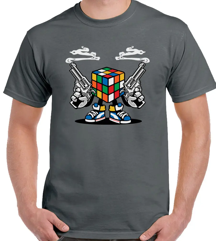 Rubiks Killer Мужская смешной короткий рукав Футболка Rubix Cube Ретро Игра Головоломка Шелдон Купер
