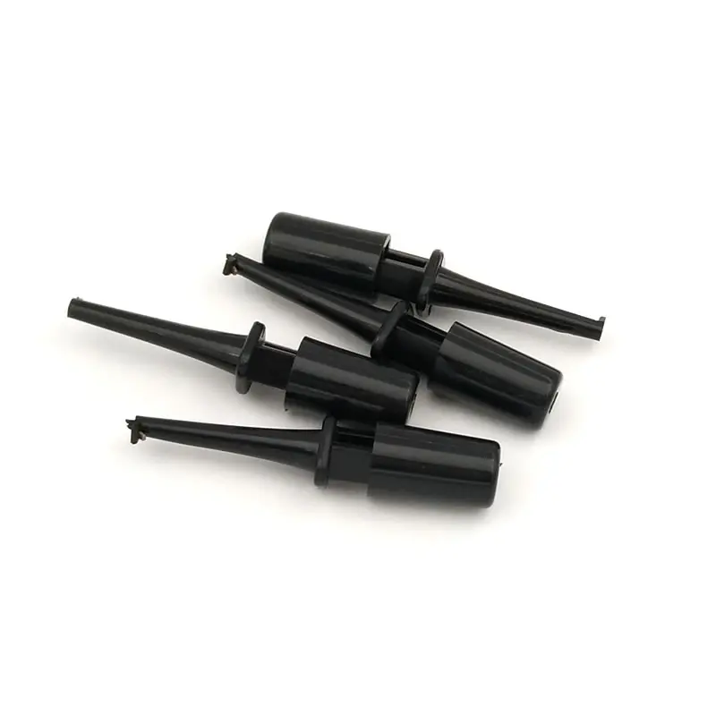 20pcs/lot New Mini Test Hook Probe Spring Clip for PCB SMT/SMD IC D20 Cable Welding Multimeter Lead Wire Black and Red | Инструменты