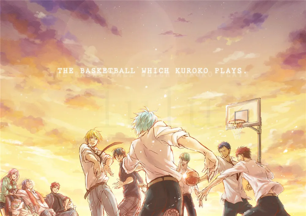Баскетбольные плакаты Kuroko's наклейки на стену высокое разрешение украшение для
