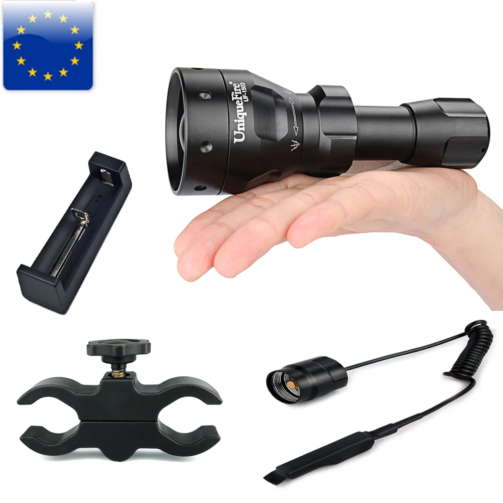 UniqueFire 1503 IR 850nm 3 режима светодиодный фонарик ночного видения инфракрасный свет 50
