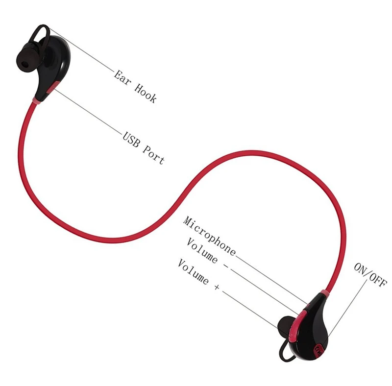 Хит продаж стильная bluetooth-гарнитура QY7 QY7S bluetooth гарнитура V4.1 Частная спортивная |