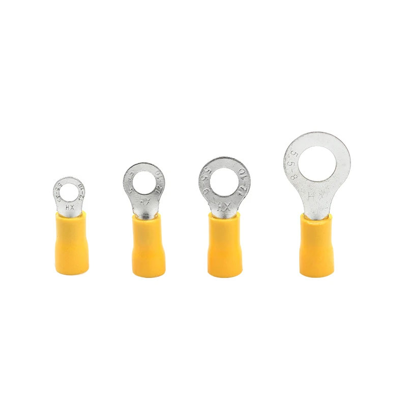 100 шт. ОБЖИМНАЯ Изолированная клемма желтая RV5.5 4/ 5/ 6/ 8 провода соединитель