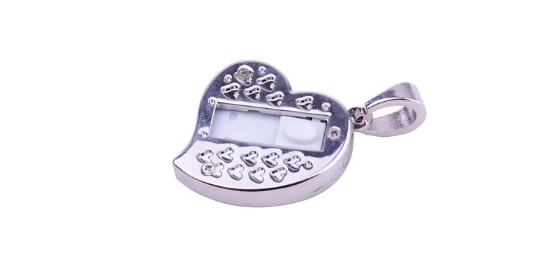 Металлический USB флеш-накопитель JASTER с милым сердцем и цепочкой, 4 ГБ, 8 ГБ, 16 ГБ, 32 ГБ, 64 ГБ, ожерелье, карта памяти в форме сердца, подарок