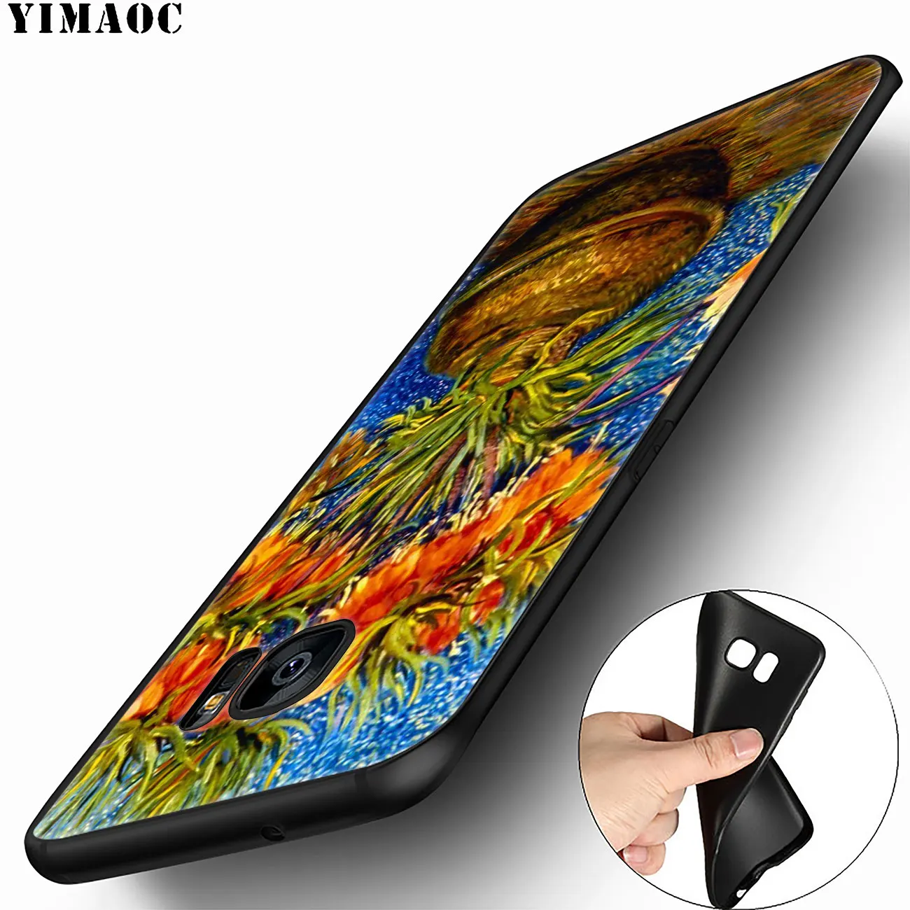 YIMAOC Van Gogh Tardis Мягкий силиконовый чехол для телефона Samsung Galaxy S20 Ultra S10 Lite S9 S8 Plus S7 Edge