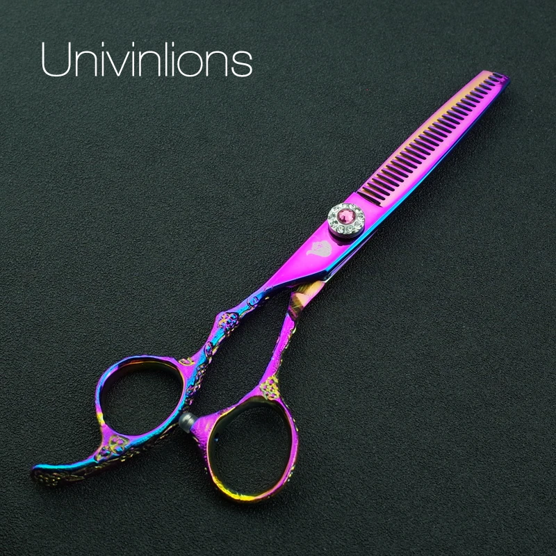 " univinlions 440C ножницы для левшей филировочные ножницы, парикмахерские ножницы для левшей японские ножницы для левшей pinking