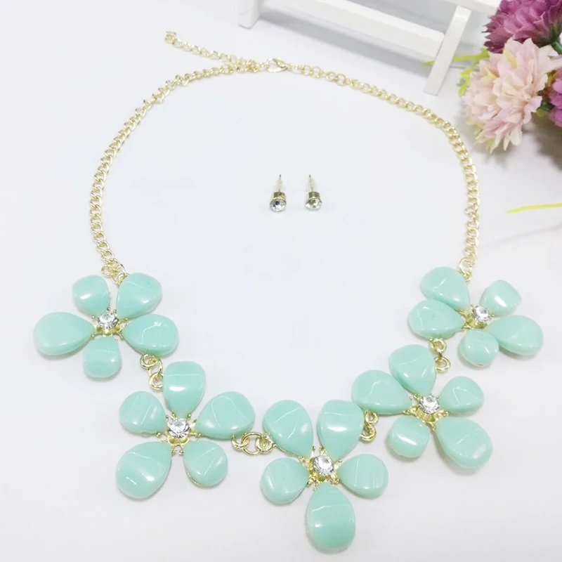 Новая Мода Изящных Ювелирных Изделий Богемия Цветок Кулон Заявление Колье