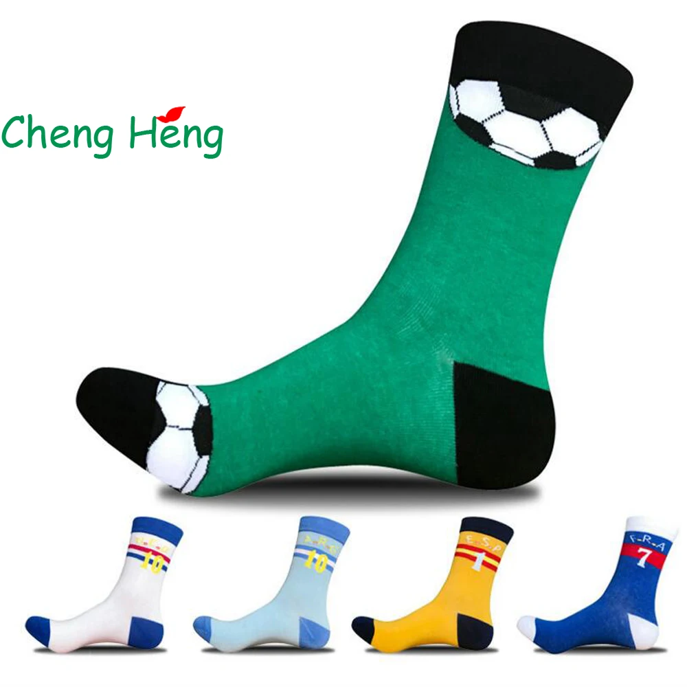 Новые осенние и зимние мужские носки CHENG HENG 5 пар/упак. модные хлопковые