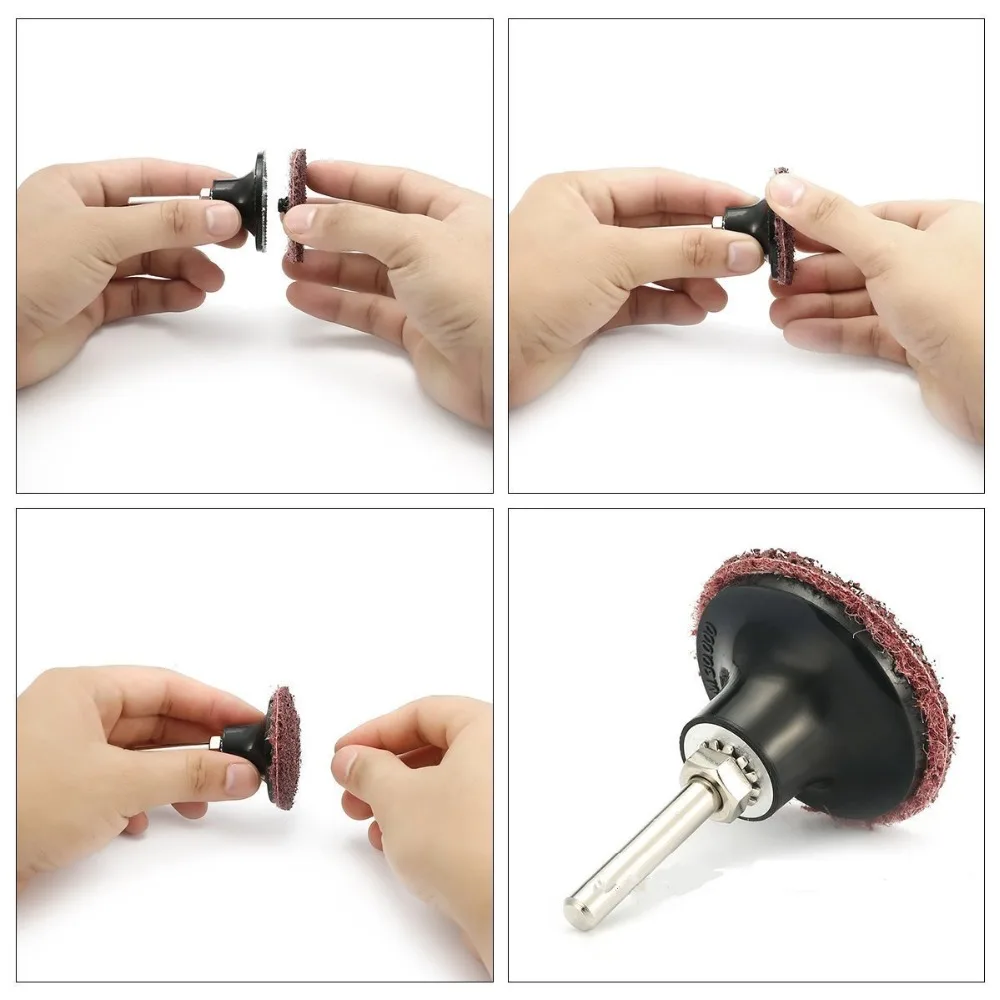 15 шт. 2 дюймовые (50 мм) Роликовые блокировочные R образные Быстросменные диски + 6 мм