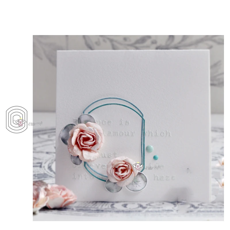 Mmao Crafts Metal Steel Cutting Dies New Irregular oval frame Stencil For DIY Scrapbooking Paper/photo Cards Embossing | Дом и сад