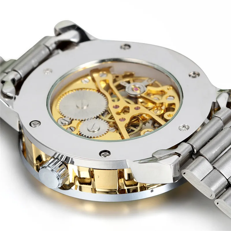 Часы наручные Lancardo Мужские механические брендовые Роскошные деловые синие