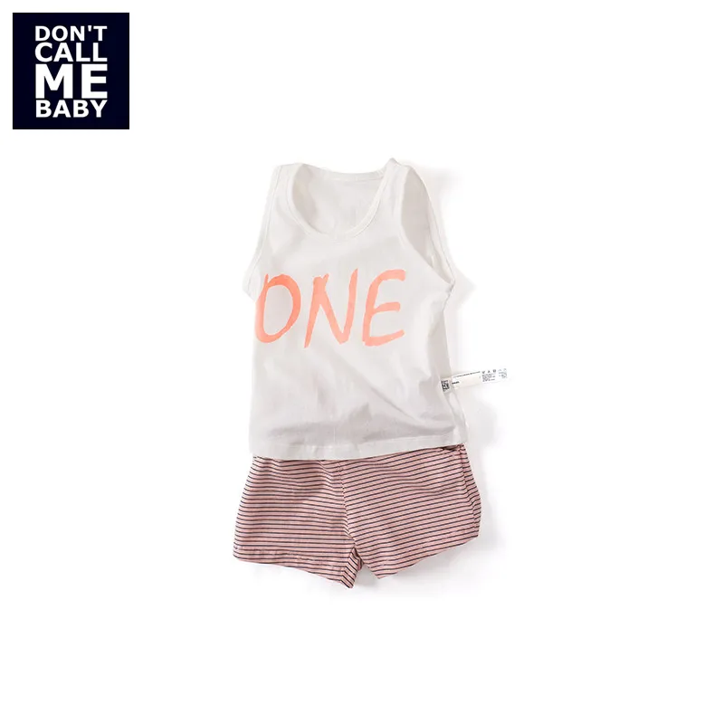 DON`T CALL ME BABY Children Pink Striped Summer Shorts Boys Casual Cotton Soft Shorts Girls Sweet Cute Basic Homewears 90209-01