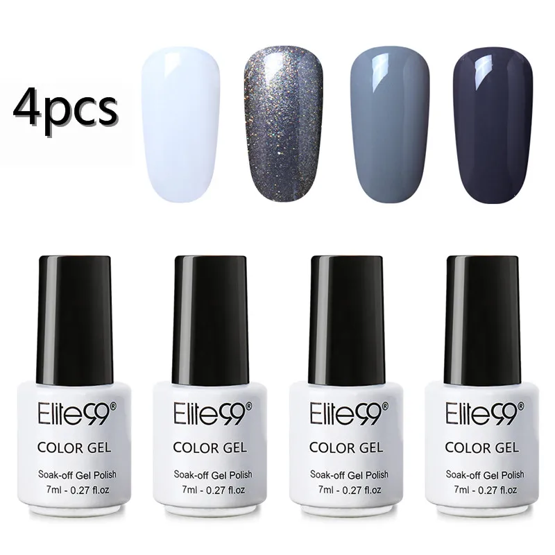 C005-4PCS Elite99 5 шт./лот подарочные наборы коробка 7 мл УФ гель горячая Распродажа Цветной Гель-лак для ногтей Vernis Long Lasing дизайн ногтей маникюр Гель Лаки - Цвет: C005-4PCS