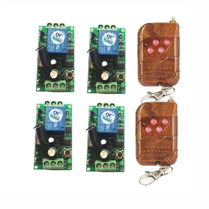 

DC12V 1CH 10A Wireless RF Remote Control Switch Transmitter+ Receiver For Access/door System