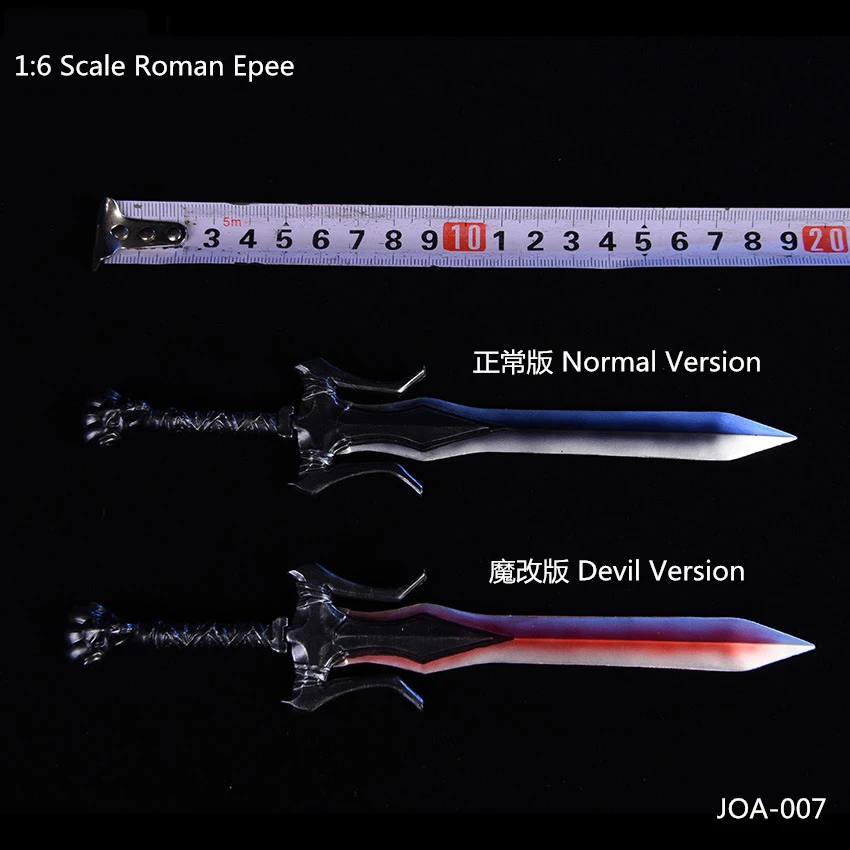 Normal/Devil Version Weapon Model 1/6 Soldier Figure Scene Accessories ABS Roman Epee with 2 Tool Holders for 12'' Action | Игрушки и