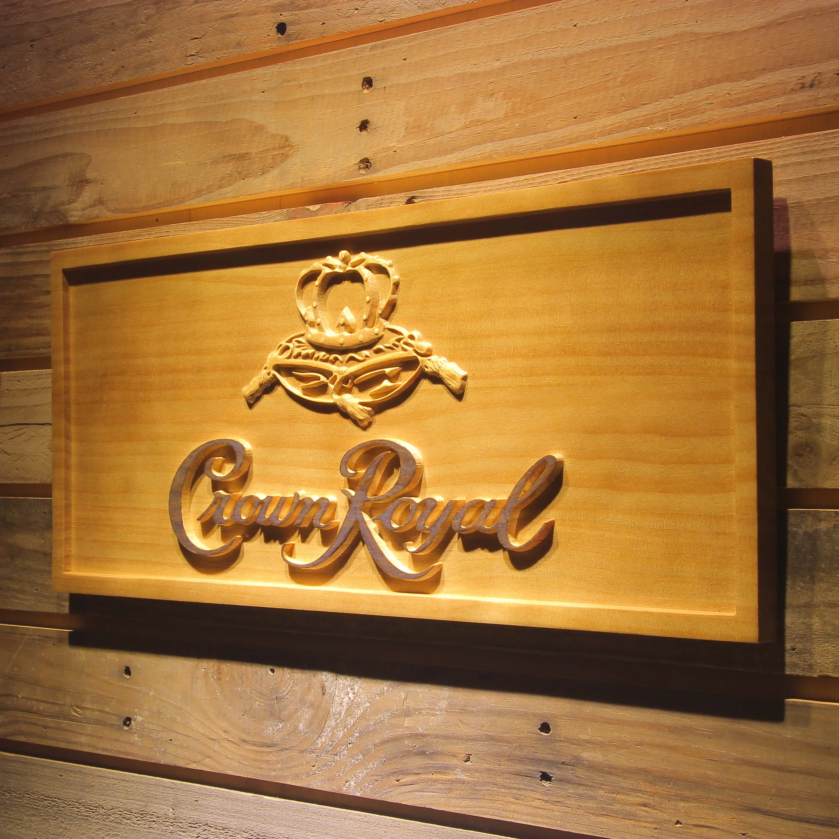 Фото Деревянные 3d-знаки Crown Royal Beer №2