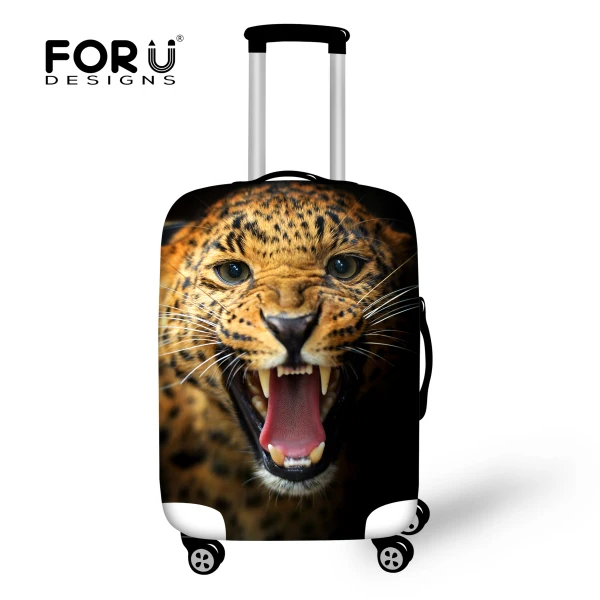 3123 FORUDESIGNS/чехол для багажа с леопардовым принтом для чемодана 18-30 дюймов, эластичные Защитные чехлы для путешествий, водонепроницаемые аксессуары для багажа - Цвет: 3123