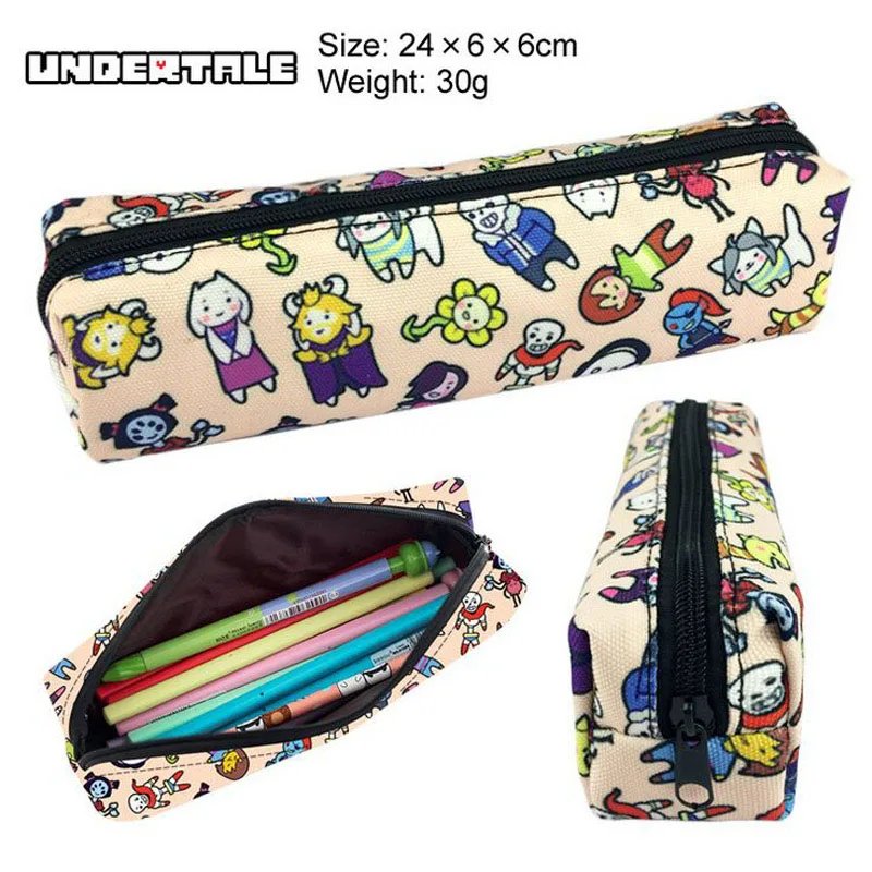 Undertale Аниме Холст Косметические чехлы для мужчин/женщин мужчин школьные