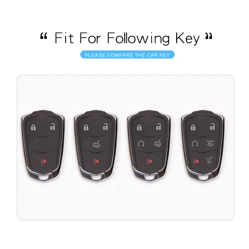 6 colors TPU Car Key Cover Case For Cadillac Escalade Cts Ats Xts SRX XT5 CT6 STS Ring Protection Fob Accessories | Автомобили и