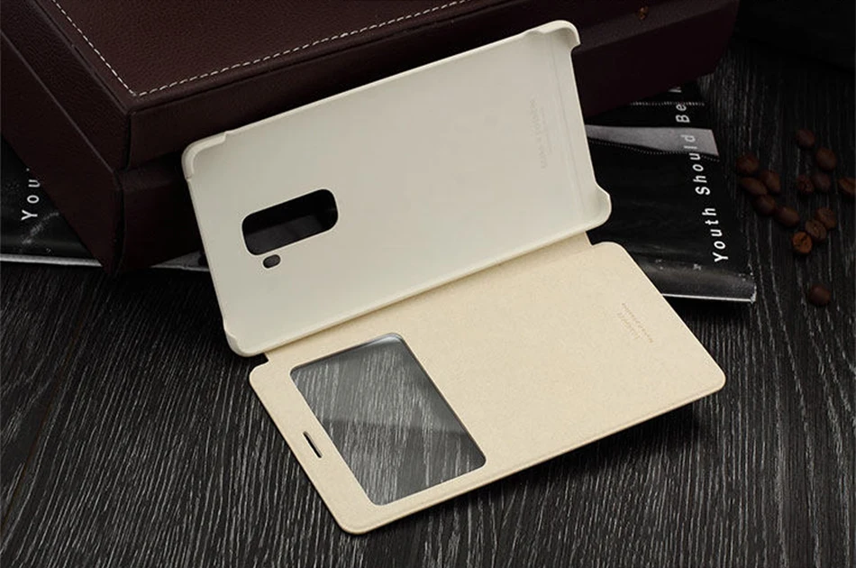 Чехол-книжка для huawei mate S, чехол с умным окошком, роскошный чехол для huawei mate S из искусственной кожи, защитный чехол-подставка для сна