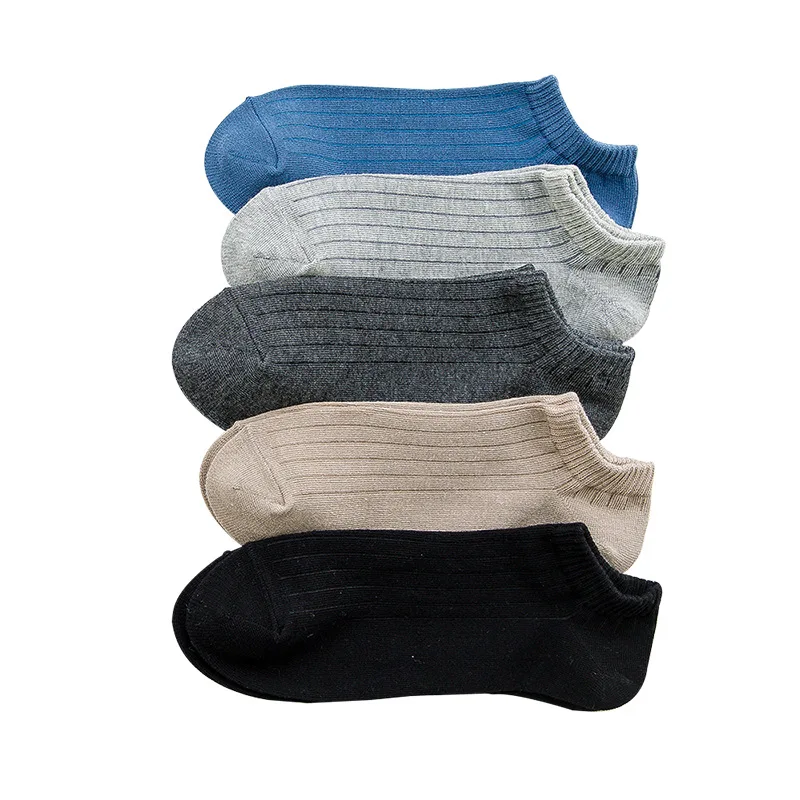 5 пар/лот новые мужские носки высококачественные по щиколотку бамбуковые