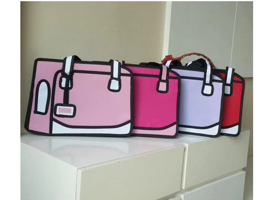 Новинка 2D сумка через плечо и сумки новинка Снова в школу Сумка с 3D рисунком