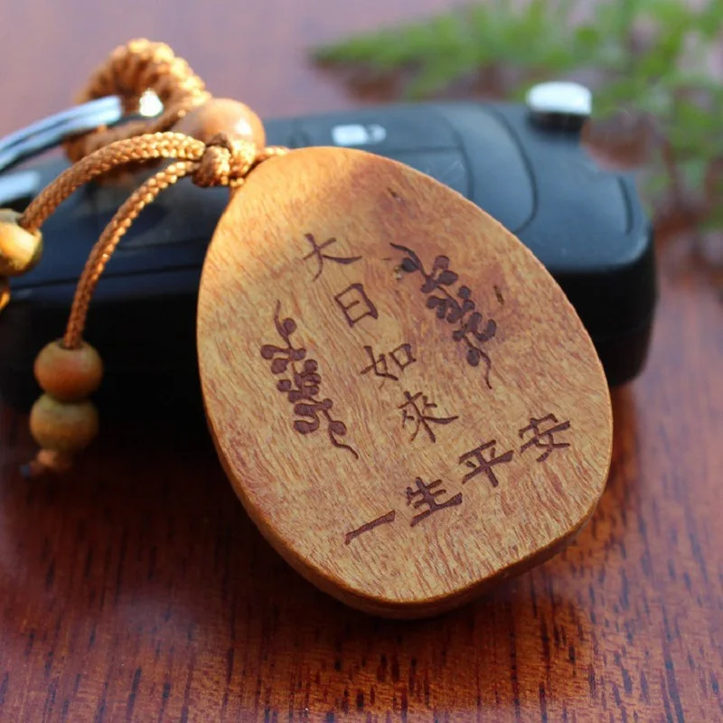 1 шт. в продаже палисандр резной желаемый удачливый Кулон Будда брелок ключи