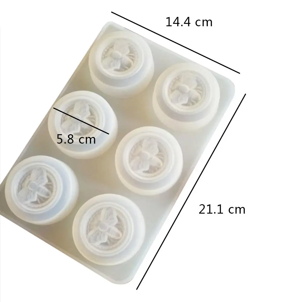 Силиконовая 3D форма для мыла с 6 ячейками лоток узором пчелы силиконовая ручной