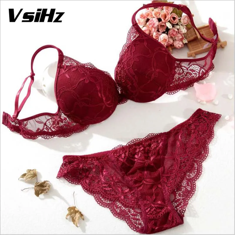 Женское нижнее белье сексуальный модный кружевной бюстгальтер и трусы комплекты