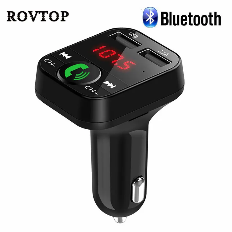 Автомобильный Bluetooth fm-передатчик беспроводной комплект Hands Free MP3 музыкальный плеер Поддержка TF карты 5 в 2.1A USB зарядное устройство FM модулятор#2