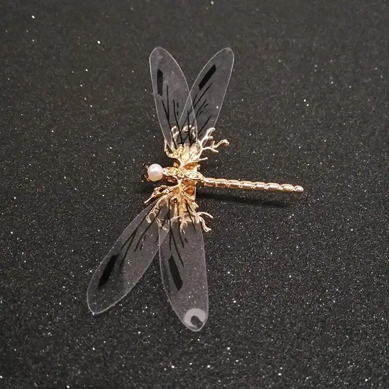 Модные 1 шт. золотые заколки Стрекоза для волос свадебный головной убор свадебные
