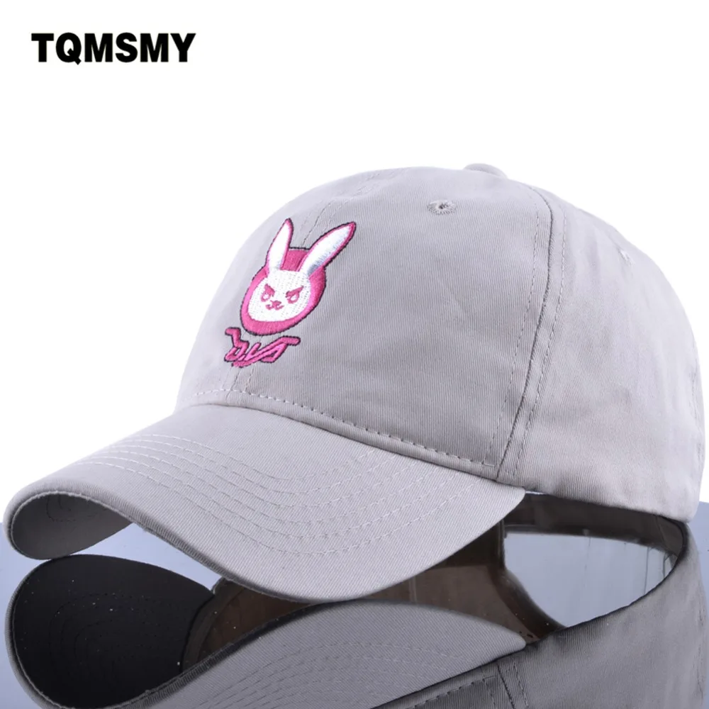 D.VA хлопковая бейсболка с вышивкой и заячьими ушками snapback женская мужская Кепка