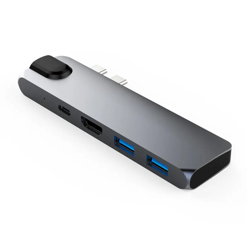 EASYAThunderbolt 3 адаптер USB C концентратор к HDMI 4 K Rj45 1000 M с PD концентратор 3,0 порт для MacBook Pro \ Air тип-c ключ