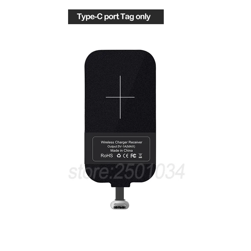 TypeC Tag only Nillkin Qi Беспроводная зарядка type-C приемник+ Беспроводное зарядное устройство для huawei Honor 9 10 20 P9 P10 P20 P30 Plus Lite mate 9 10 Pro - Тип штекера: TypeC Tag only