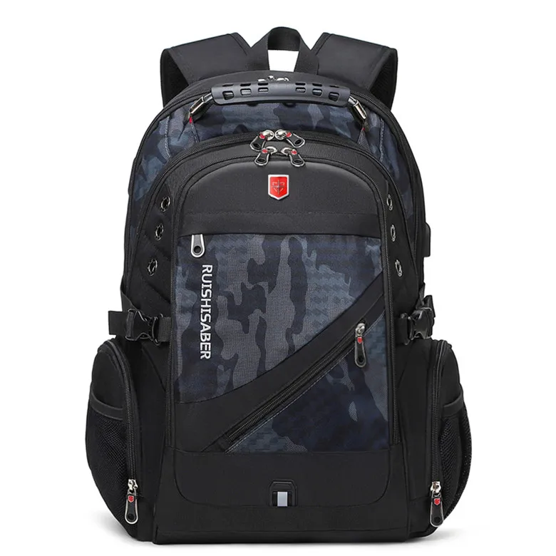 Brand Waterproof 17inch Laptop Backpack Men Backpacks for Teenage Girls Swiss Travel Backpack Women Male School Bag Mochila - Цвет: Camouflage grey