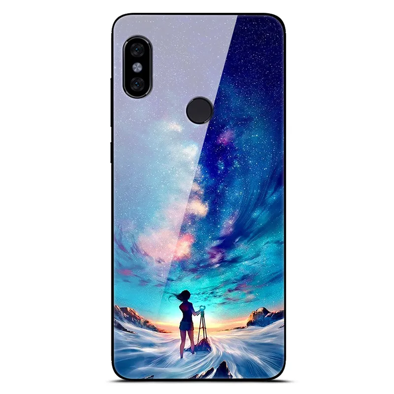24 Чехол для Xiaomi mi A2 Lite из закаленного стекла с изображением планеты космос, чехол для задней панели, чехол для Xiaomi mi A2 Lite, чехол для телефона Red mi 6 Pro 6Pro - Цвет: 24
