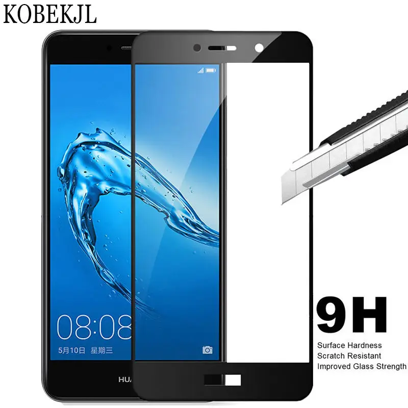 Закаленное стекло для Huawei Nova Smart защита экрана DIG L21 Защитное с полным покрытием 5 0