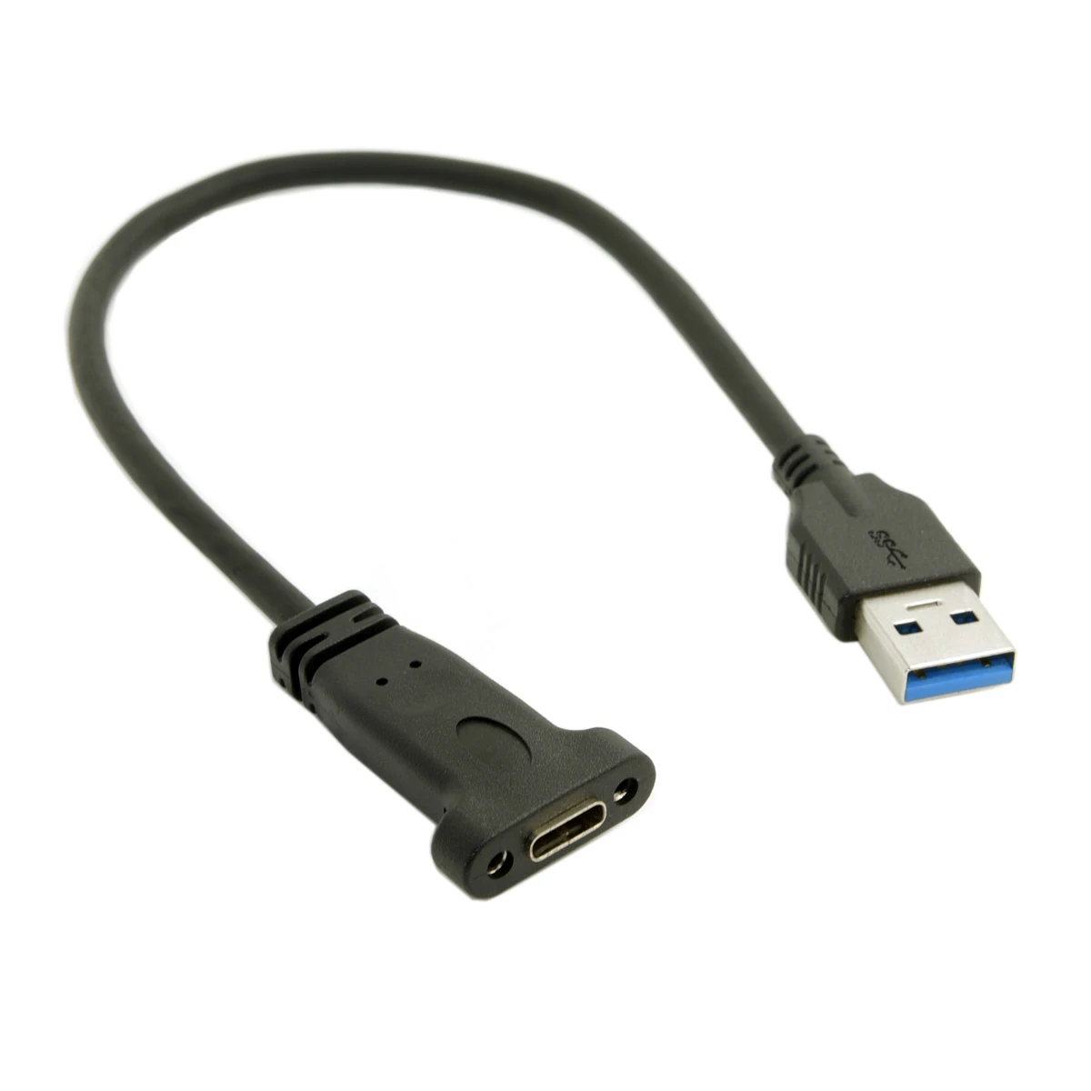 Zihan USB C 3 1 Тип Женский к 0 Мужской кабель для передачи данных 20 см с винт крепления