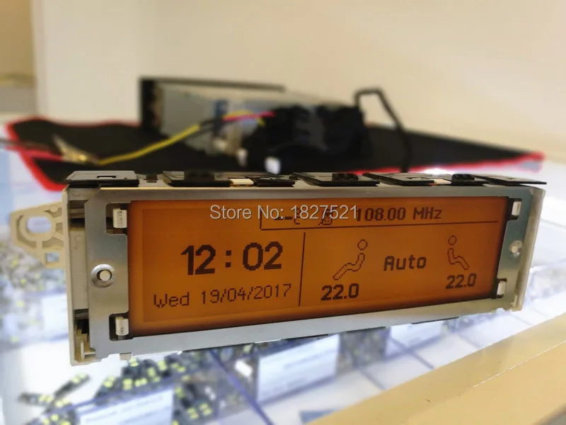Совершенно новый! Желтый экран с поддержкой USB Dual zone Air Bluetooth дисплей монитор 12