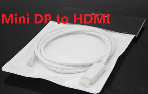 100 шт. 1 8 м 6 футов мини Displayport Mini DP к HDMI Vedio коннектор адаптер кабель для Apple MacBook Air