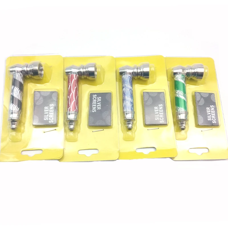 Металлические трубки с резным узором креативная курительная трубка для табака