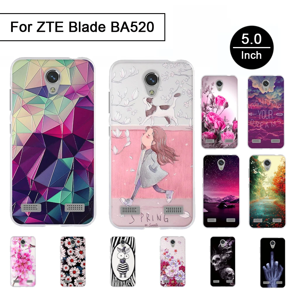 Чехол для телефона ZTE Blade BA520 чехол с 3D принтом 5 0 дюйма A520 BA520|Бамперы| |