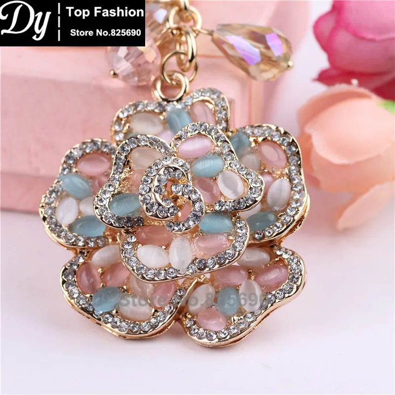 Новый Кристальный красочный брелок &quotЦветок&quot высококачественный резиновый с