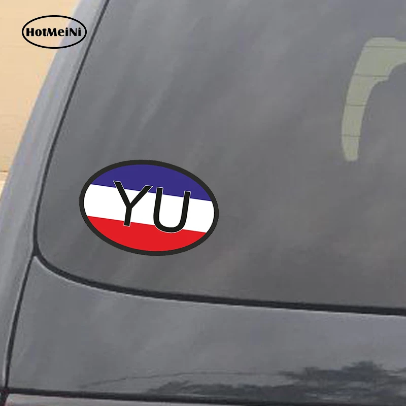 HotMeiNi 13x8 8 см стайлинга автомобилей YU Югославия код страны овальной формы с