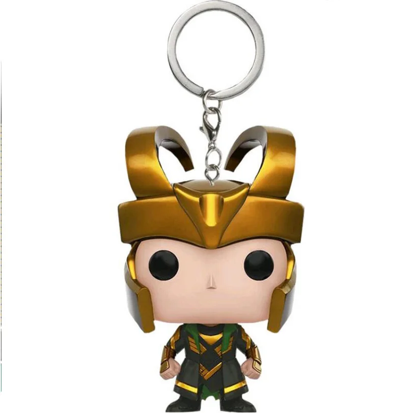 Marvel Мстители Loki брелок экшн-игрушки фигурка Тора со шлемом детская игрушка с