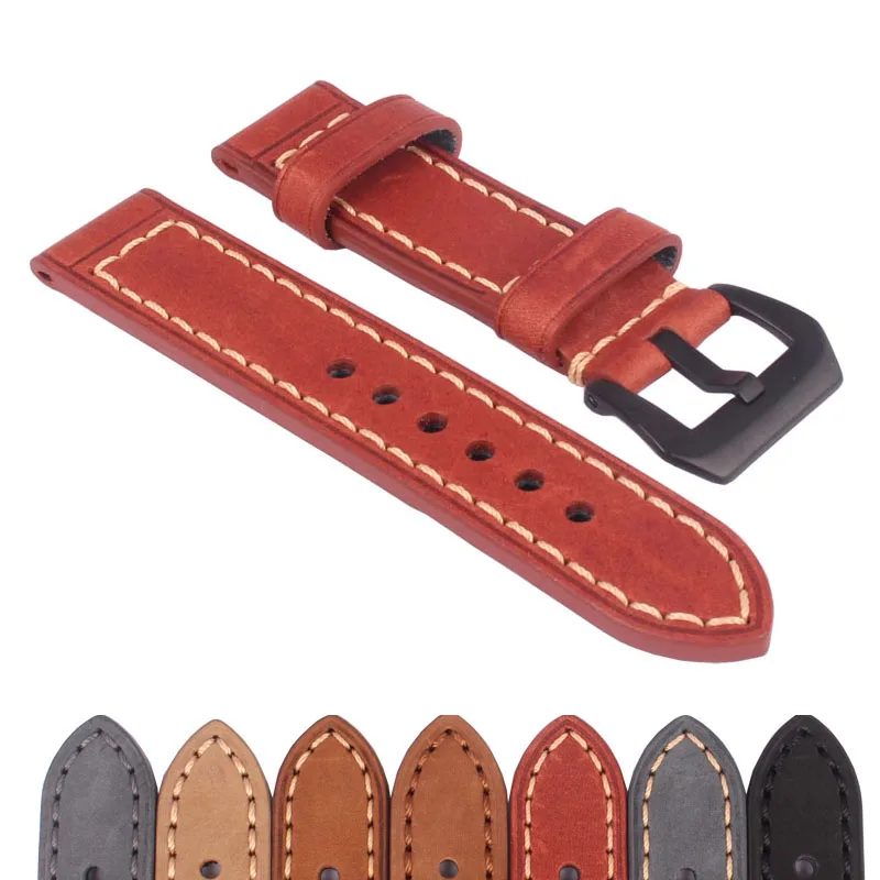 

Ремешок ручной работы из натуральной кожи для наручных часов, 20/22/24/26 мм