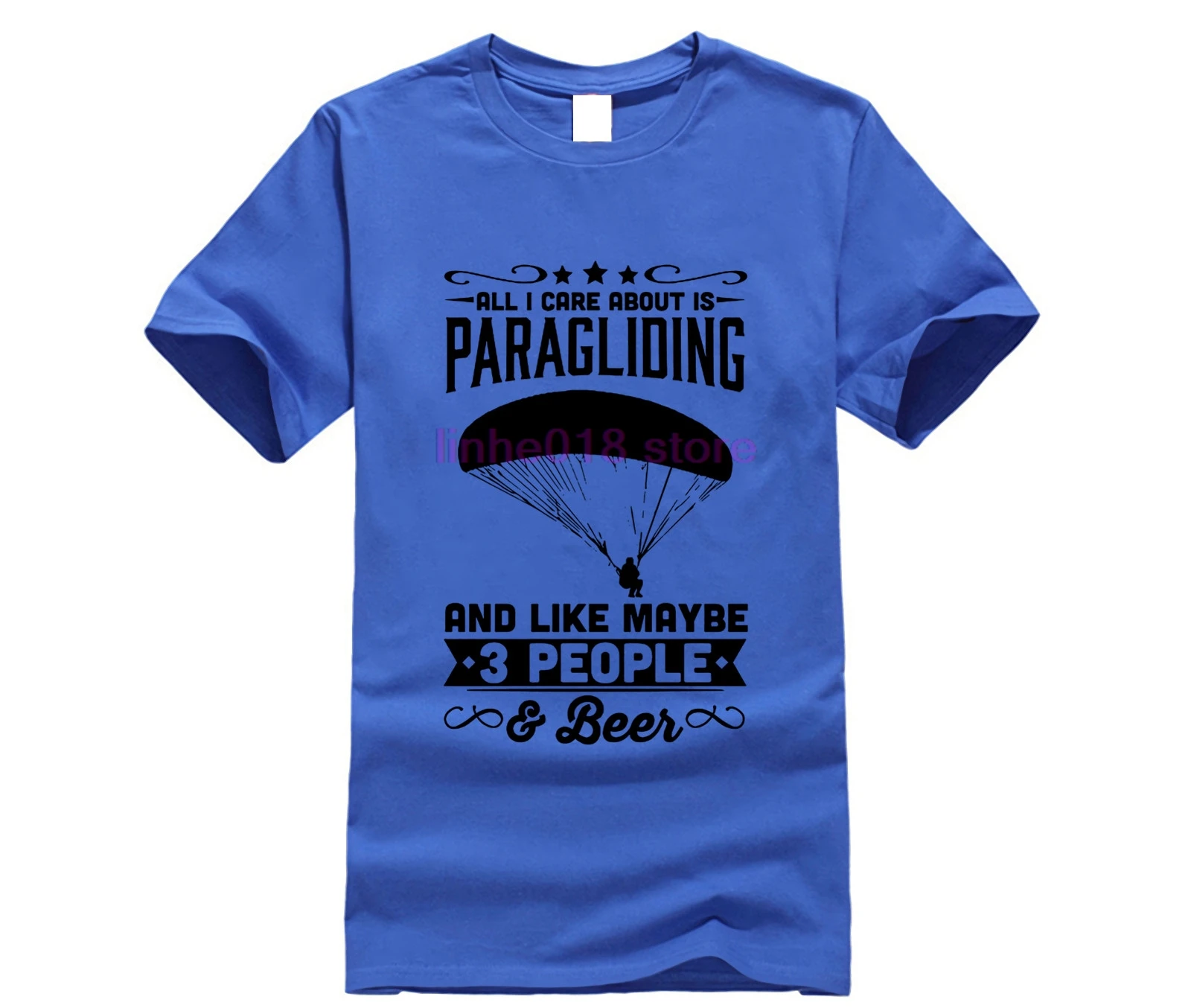 All I Care About Is Paragliding футболка с длинным рукавом на заказ Мужская в стиле хип-хоп Funko