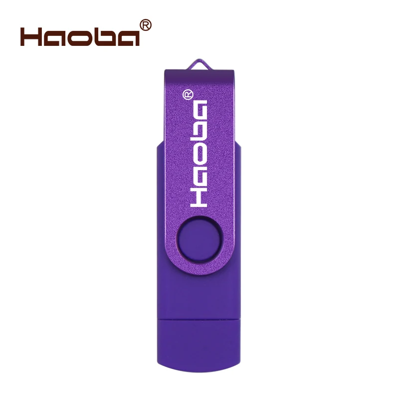 purple Высокоскоростной usb 3,0 OTG 64 ГБ флеш-накопитель USB флеш-накопитель 128 Гб внешний накопитель memoria usb 32 Гб 16 Гб Micro USB флеш-накопитель - Цвет: purple